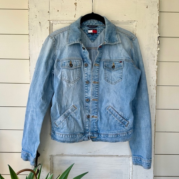 TOMMY HILFIGER, BLUE DENIM JACKET. SIZE S/P - Picture 1 of 8